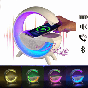 Parlante Lampara LED RGB 4 en 1Cargador Inalámbrico Bluetooth Radio GENERICO |